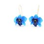 Orhidee albastre -cercei tortita