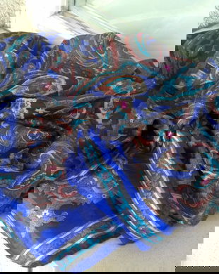 SPLENDIDA ESARFA VINTAGE CULORI NATURALE INDIA