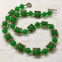 Colier vintage & jad verde