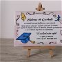 Placuta cu mesaj personalizata handmade pictata diploma de excelenta