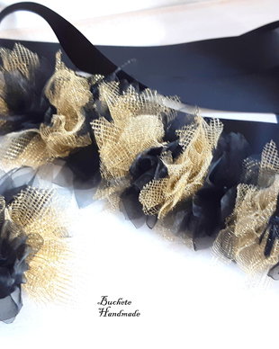 Set Brau si Brosa/Brau si Brosa cu flori textile