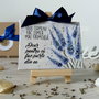Minicanvas personalizat handmade pictat manual cu mesaj lavanda