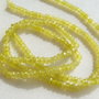 Agate galben intens rondele mici fatetate sir aprox 18.5 cm - fara inchizatoare