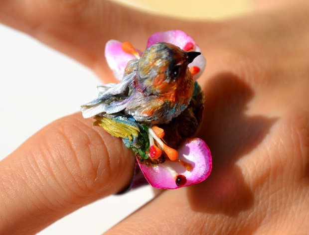 REZERVAT Robin Ring Treasure Keeper, Unicat,  inel Macaleandru reglabil