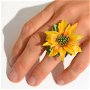 Sun Flower Cheer- Inel Floarea Soarelui Reglabil