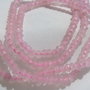 Agate roz pal rondele mici fatetate sir aprox 18.5 cm - fara inchizatoare