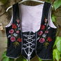 costum brodat 2 piese
