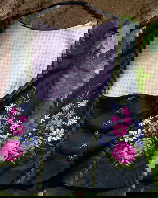 costum brodat 2 piese