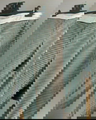 MAX MARA PANTALONI CAPRI BUMBAC TARTAN