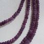 Agate mov pruna rondele mici fatetate sir aprox 18.5 cm - fara inchizatoare