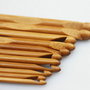 K0084 # SET 12 crosete / carlige / iglite, lemn bambus, 3-10mm