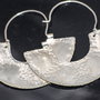 Cercei din argint, cercei statement, cercei handmade, cercei inchisi, cercei mari, cercei texturati