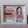 Ceas personalizat handmade pictat manual mesaj educatoare invatatoare