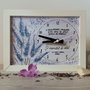Ceas personalizat handmade pictat manual educatoare invatatoare lavanda