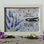 Ceas personalizat handmade pictat manual educatoare invatatoare lavanda