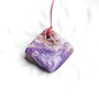 Pandant Charoit rulat golden & purple