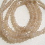 Agate bej rondele mici fatetate sir aprox 18.5 cm - fara inchizatoare
