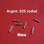 Tub rasucit din argint .925 rodiat aprox 2x10 mm
