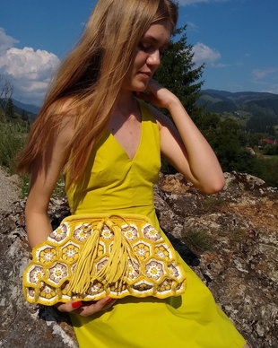 Poseta  clutch mare,cu cadru