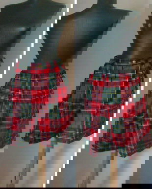 FUSTA PANTALONI STOFA LANA TARTAN