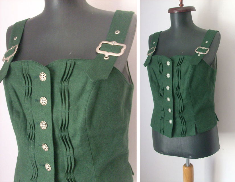 BLUZA CORSET IN VERDE