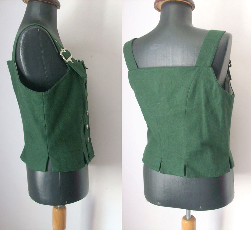 BLUZA CORSET IN VERDE