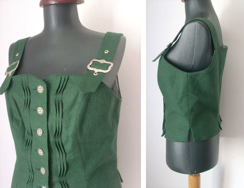 BLUZA CORSET IN VERDE