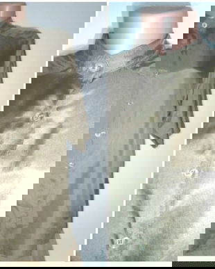 Bluza matase naturala kaki military