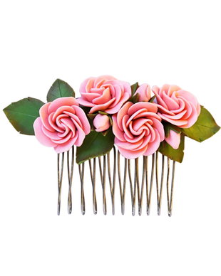 Accesoriu par trandafiri roz