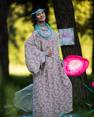 CAMASA MAXI *HIPPIE BOHOCHIC CU CIUCURI