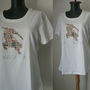 BURBERRY TRICOU BUMBAC ALB