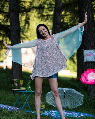 BLUZA CU CIUCURI,TULL,HIPPIE,BOHO,CHIC