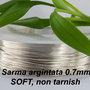 Sarma argintata 0.7mm, soft, non tarnish(1)