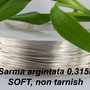 Sarma argintata 0.315mm, non tarnish (500g)