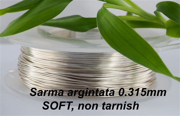 Sarma argintata 0.315mm, non tarnish (500g)