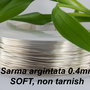 Sarma argintata 0.4mm, soft, non tarnish (500g))