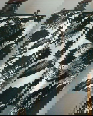 PANTALONI MATASE BUMBAC FLORAL