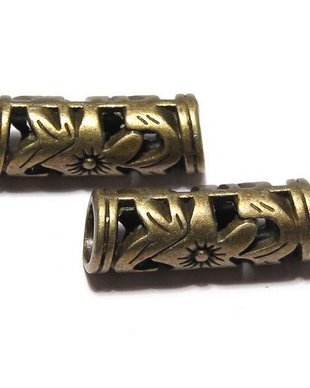 Distantier tubular, bronz, 22x8 mm