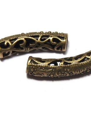 Distantier tubular, bronz, 24x6 mm