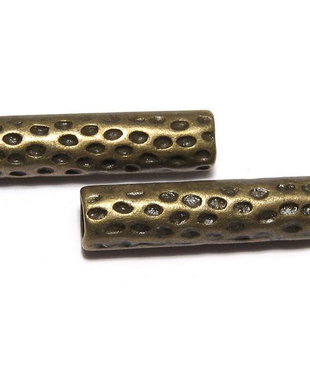 Distantier tubular, bronz, 25x6 mm