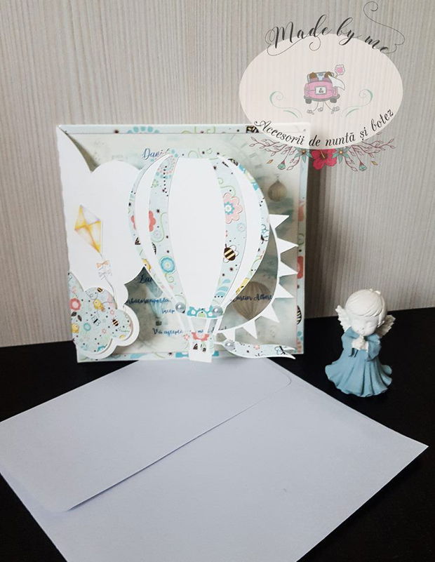 invitatie botez balon de aer