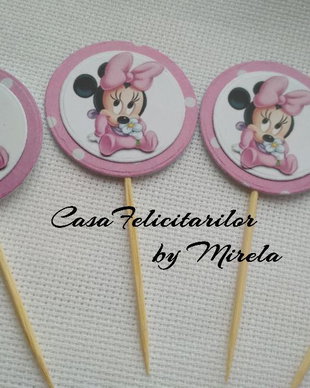 Toppers Minnie Mouse roz