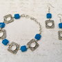 Set medieval alama & agate albastre