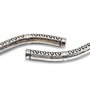 Distantier tubular, argintiu antichizat, 38x5 mm