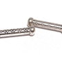 Distantier tubular, argintiu antichizat, 22x5.5 mm