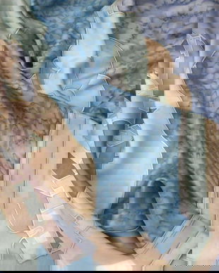 Esarfa pictata manual-matase