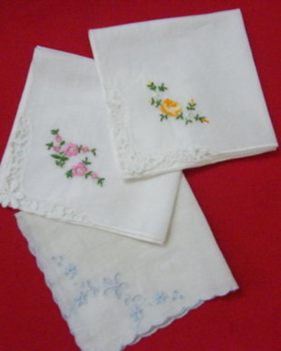 Set 3 batiste brodate-fine