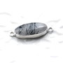 Conector Quartz turmalinat  in rama argintata