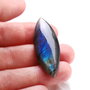 Cabochon Labradorit Marquise  cu subton albastru-violaceu , galben , verde - MQB1