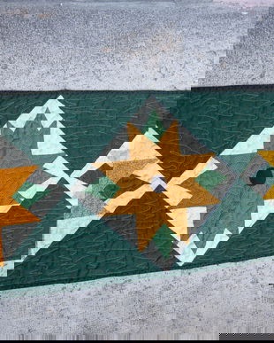 Traversa patchwork-quilted